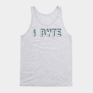 I Byte Patterned Tank Top